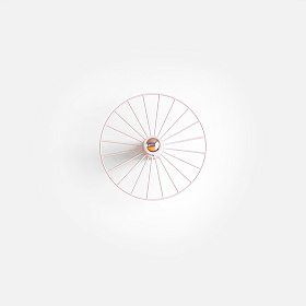 Бра Wheel 30 см белый + цоколь 5 см белый