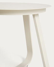 Уличный столик Tamaris из алюминия цвета экрю Ø48 см