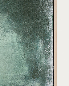 Абстрактная картина Selnar зеленая 60 x 90 см