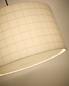 Dulan Подвестной светильник Ø45 см ткань белая