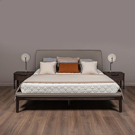 Кровать с решеткой RONDA темный орех V36W1, 176PU