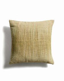 Чехол для напольной подушки Liroda из джута с зеленым узором икат, 70 x 70 см
