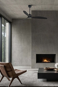 Потолочный вентилятор Just Fan матово-черный Ø128