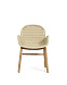 Уличный стул Alipa из акации и веревки цвета экрю