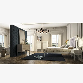 Кровать Silky с базой Triangle 213x150x209/219 матрас 200 см