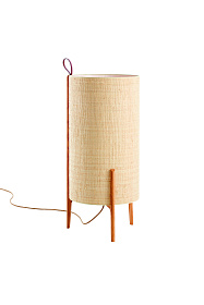 Торшер Greta натуральный дуб/лен