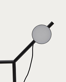 Настольная лампа Orey из черного металла с многопозиционным точечным светильником