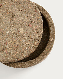 Декоративная каменная шкатулка Mirani Ø 15 см