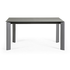 Стол Atta 160 (220) x90 антрацит керамика