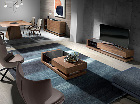 Тумба под ТВ MF1317A /3139 орех черный витраж