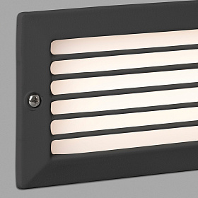 Встраиваемый светильник уличный Stripe темно-серый