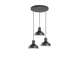 Irias Люстра 3L черный/медный D45