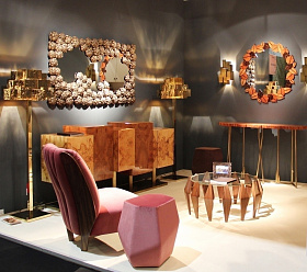 Торшер Inspiring Trees Hammered Golden