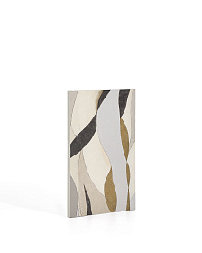 Абстрактный холст Marvilo серо-горчичного цвета 60 x 90 см