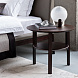 Приставной столик RONDA темный орех V36W1
