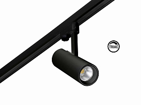 Трековый светильник Fuga small черный LED 14,5W 3000K 24є TRIAC