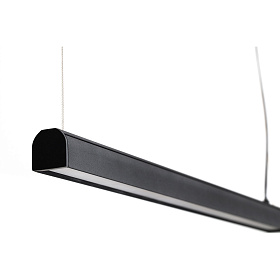 Подвесной светильник Vico 600 черного цвета с розеткой на поверхности