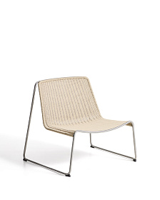 Уличное кресло Tavari из бежевой веревки и стали