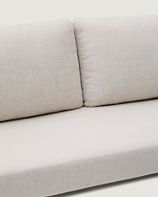 Уличный 3-местный диван Sedalis из алюминия и веревки серого цвета 210 см