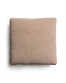 Подушка Blok из синели коричневого цвета, 60 x 60 см