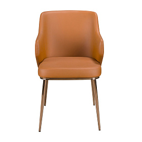 Стул 4162 из коричневой экокожи