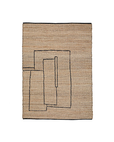 Ковер Velira из джута с графическим рисунком 160 x 230 см
