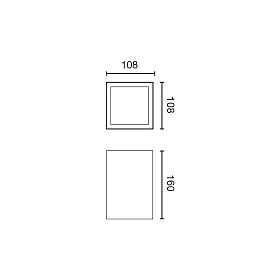Накладной светильник Podium 1L черный