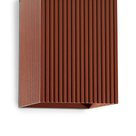 Настенный светильник LUNE квадратный терракотовый с рифлением 2xGU10