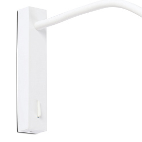 Бра с ридером Flin белое