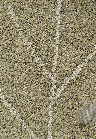 Ковер Лист монстеры - оливковый 200*300