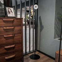 Торшер Focus черный - алебастр