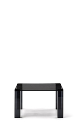 Журнальный столик Adularia из стекла темно-серого цвета 85 x 85