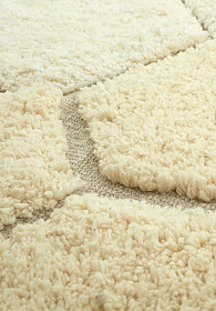 Ковер Медовые соты (золотой) d140