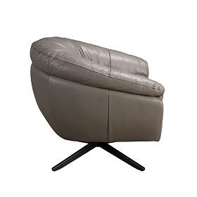 Вращающееся кресло 5138 из серой кожи