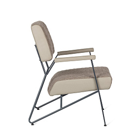 Кресло в винтажном стиле Brighton бежевого цвета