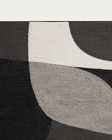 Абстрактная черно-белая картина Onure, 45 x 180 см