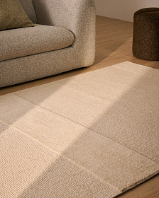 Бежевый шерстяной ковер Esola, 200 x 300 см