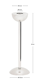 Подсвечник Nirela из нержавеющей стали 22 см