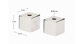 Набор из 4 подсвечников Acadia из нержавеющей стали с серебряной отделкой