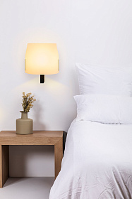 Настенный светильник Luang черный/бежевый