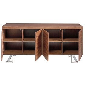 Сервант MK2103SB /3221 из орехового дерева и хромированной стали