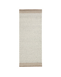 Бежевый шерстяной жаккардовый ковер Nifelia 200 x 80 см