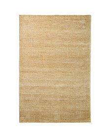 Ковер Eloda из шерсти и вискозы горчичного цвета, 160 x 230 см
