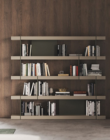 Книжный стеллаж WILLIS 1 Black gloss