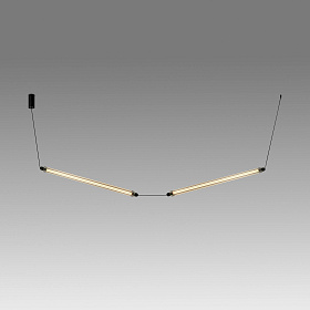 Подвесной светильник LUMINA 600 2L COLGANTE черный CURVO LED 24W 2200K