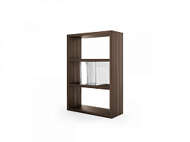 Книжный стеллаж Tenafly SMALL 1 ML327 Smoked Eucalyptus/Glass