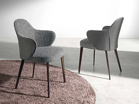 Обеденный стул 4102/A204 обитый тканью и экокожей