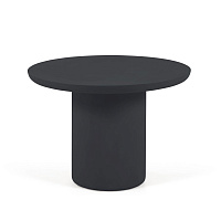 Круглый уличный стол Taimi из бетона в черном цвете