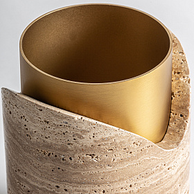 Ваза Verkie из травертина 16 см