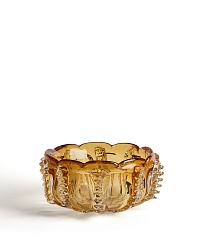 Ваза Nicora из оранжевого стекла, диаметр 30 см